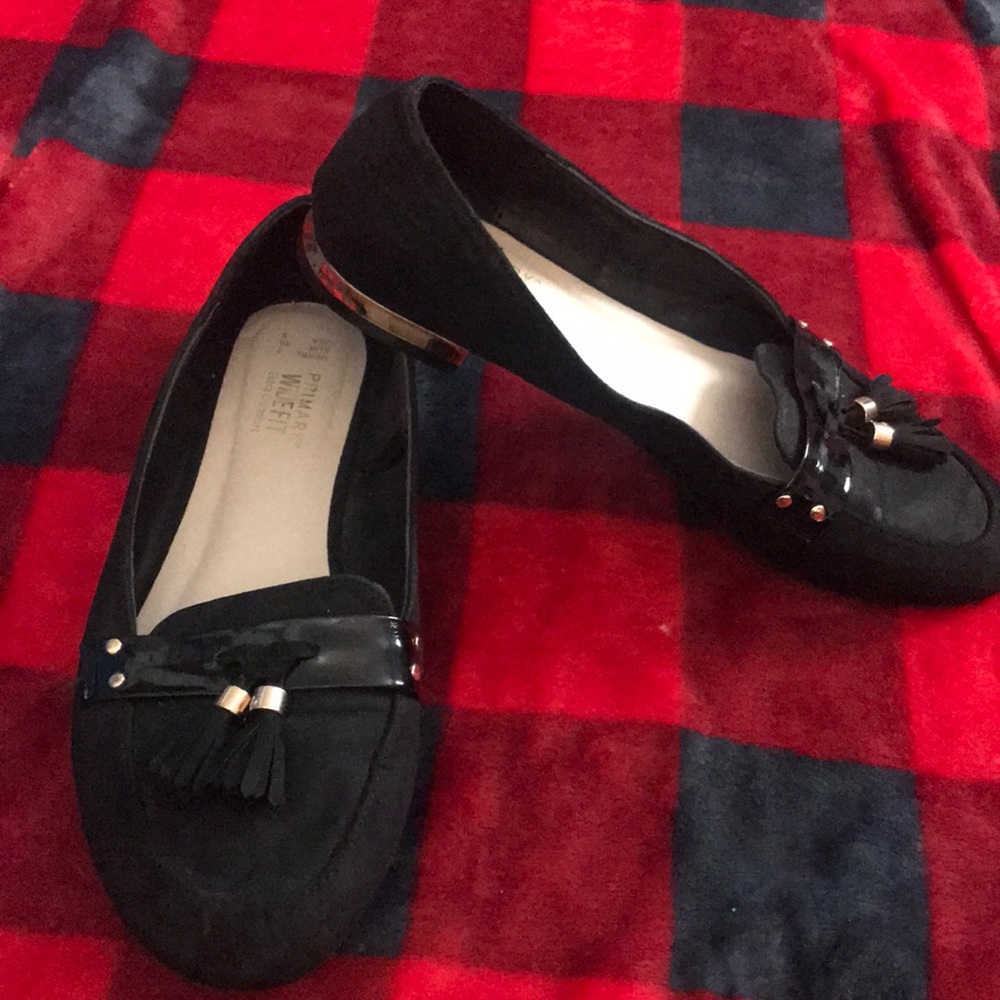 Primark flats with gold accent